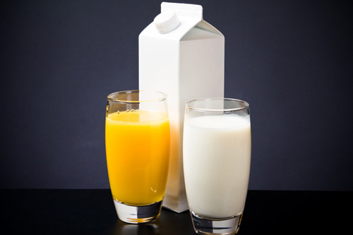 juice or milk