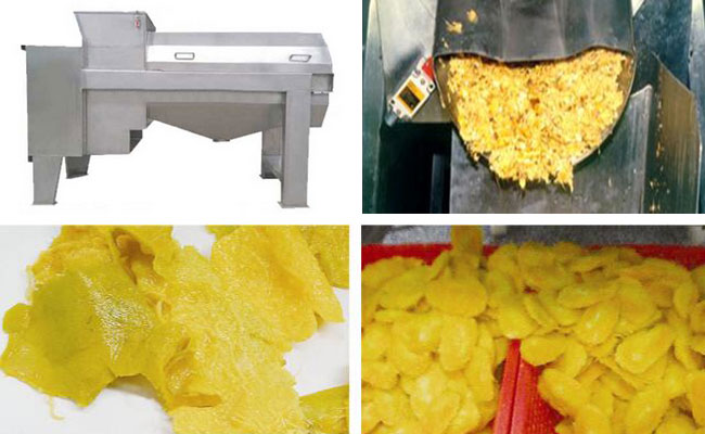 mango peeling and destoning machine
