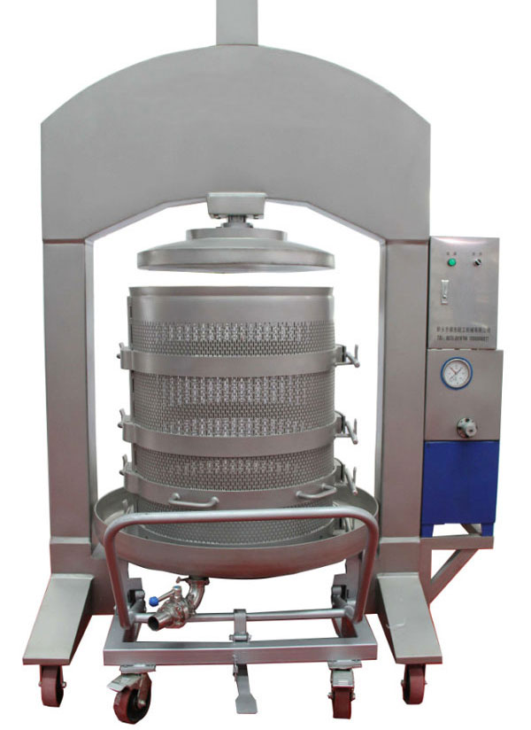 Hydraulic vertical juicing press machine